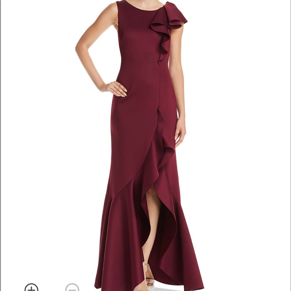 Eliza J asymmetrical scuba dress
